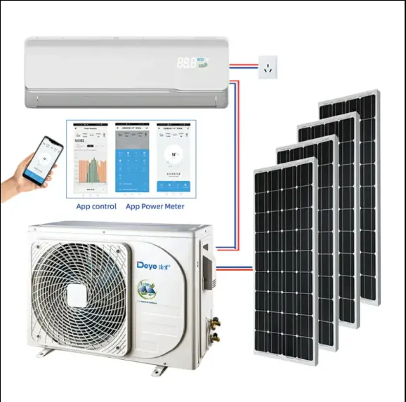 DEYE Solar Powered Air Conditioner 12000BTU Solar Air Conditioner Hybrid ACDC Easy Installation